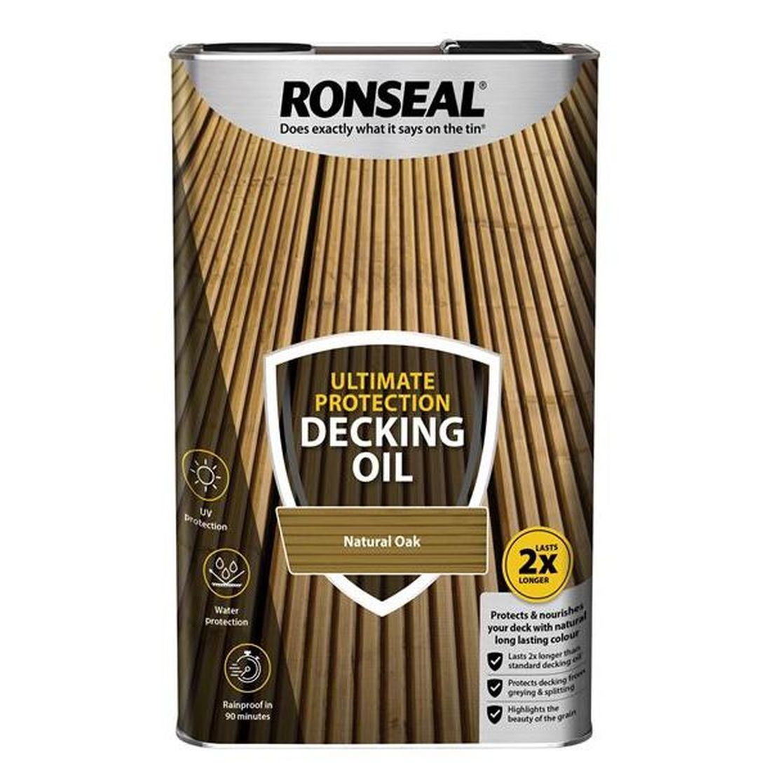 Ronseal Ultimate Protection Decking Oil Natural Oak 5 litre                             