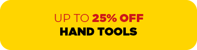 Up to 25% off Hand tools