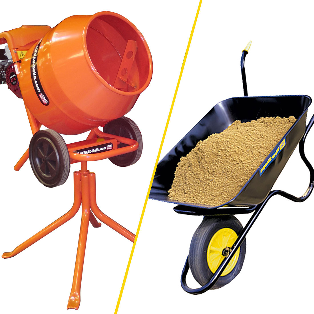 Tip-Up Concrete Mixer Hire Pack - Electric