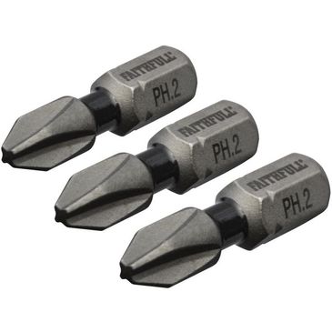 phillips-impact-screwdriver-bits-ph2-x-25mm-pack-3