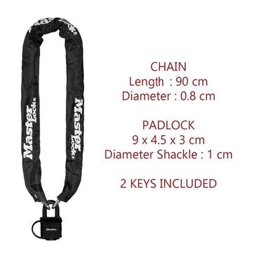 weather-tough-40mm-padlock-and-chain-90cm-x-6mm
