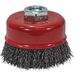 Faithfull Wire Cup Brush 80mm M14x2, 0.30mm Steel Wire                                    