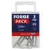 ForgeFix Self-Tapping Screw Pozi Compatible Pan A2 SS 2in x 10 ForgePack 8               