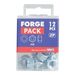 ForgeFix Nyloc Nuts & Washers Zinc Plated M8 ForgePack 12                                