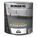 Ronseal Diamond Hard Floor Paint Satin White 2.5 litre                                  