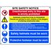 Scan Composite Site Safety Notice - FMX 800 x 600mm                                  