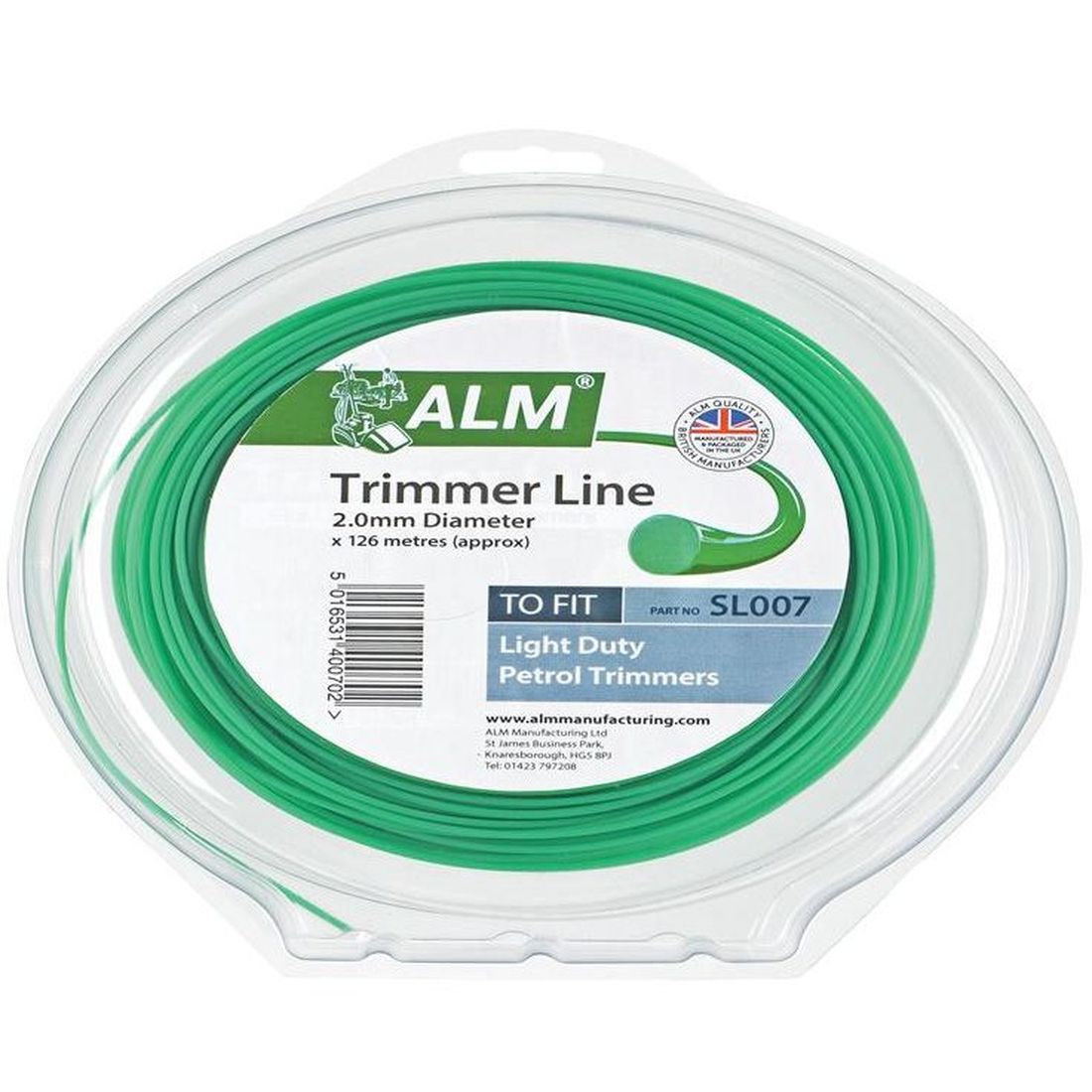 ALM SL007 Light-Duty Petrol Trimmer Line 2.0mm x 126m                               