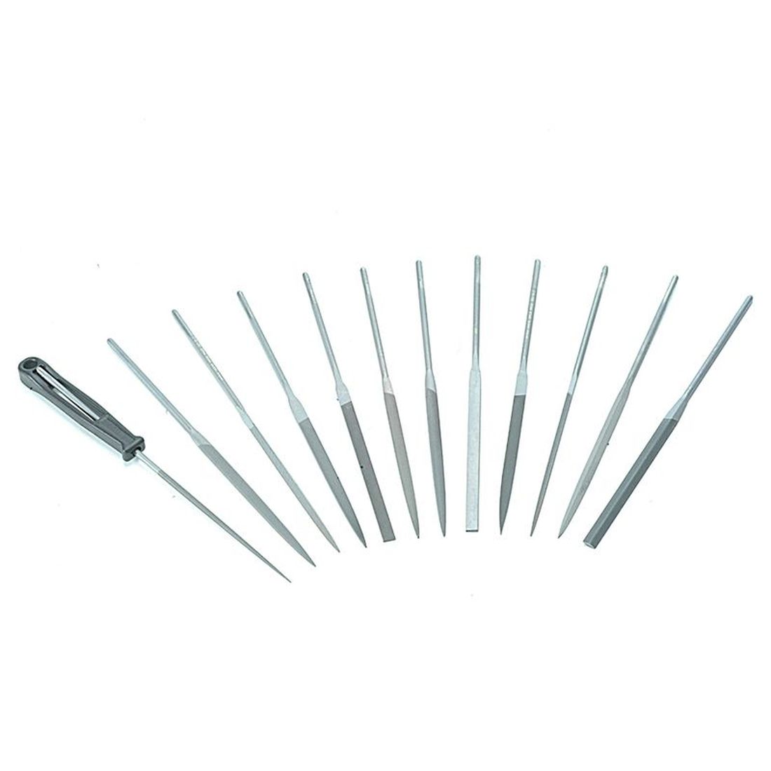 Bahco 2-472-16-2-0 Needle Set of 12 Cut 2 Smoot 160mm (6.2in)                         