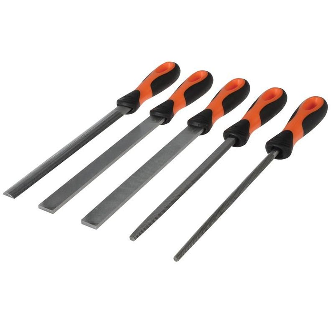 Bahco 200mm (8in) ERGO Engineering File Set, 5 Piece                                 