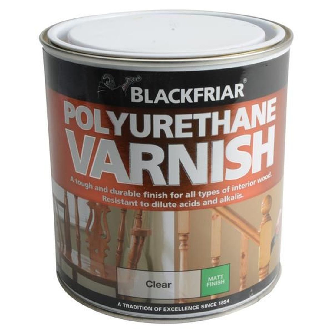 Blackfriar Polyurethane Varnish P101 Clear Matt 1 litre                                    