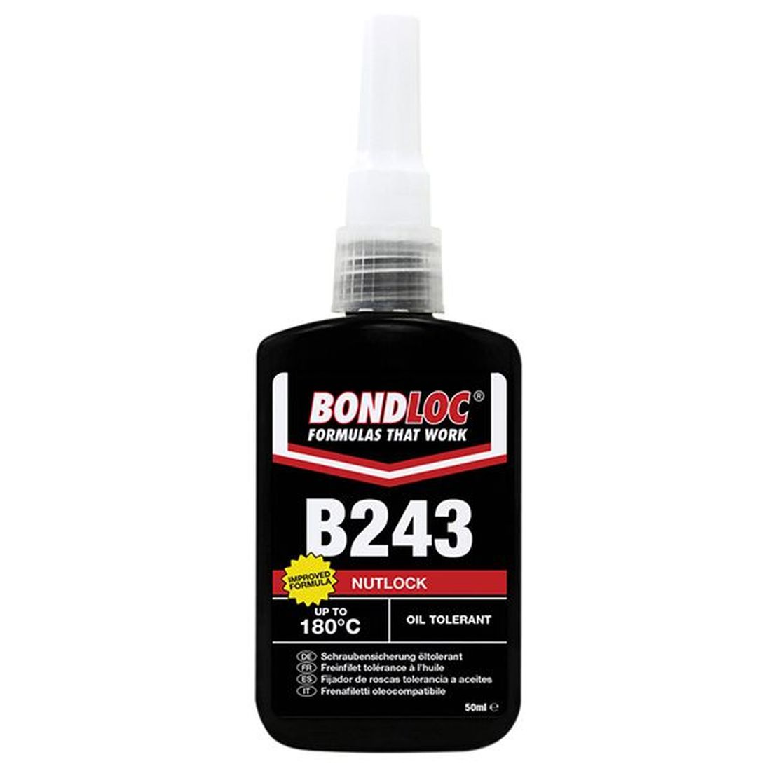 Bondloc B243 Nutlock Medium Strength Threadlocker 50ml                                  