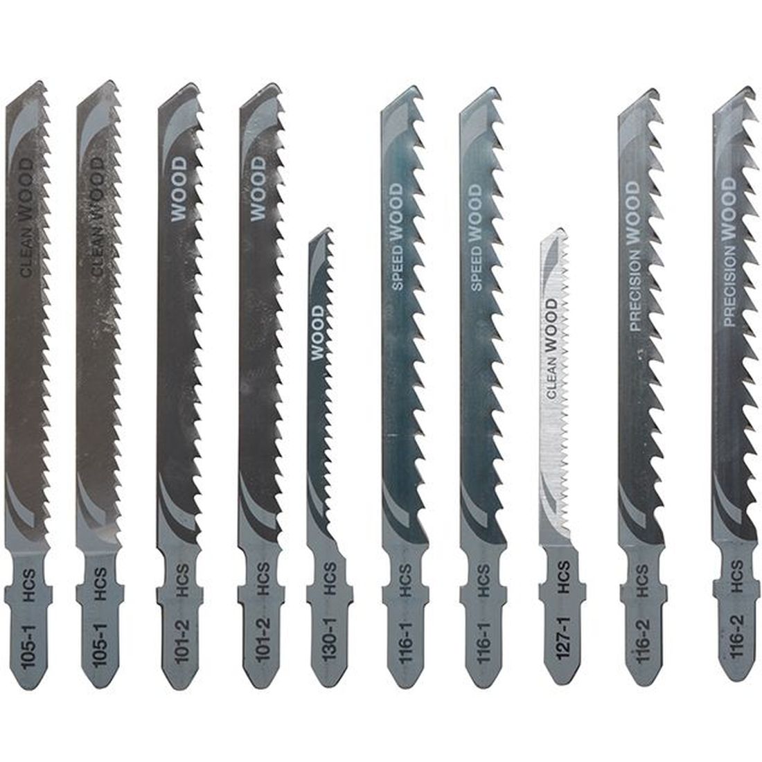 DEWALT HCS Wood Jigsaw Blades Variety Pack of 10                                       