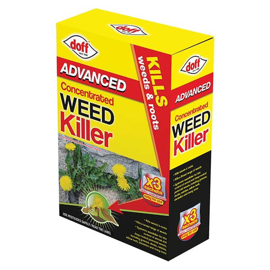 DOFF Advanced Concentrated Weedkiller 3 Sachet                                       