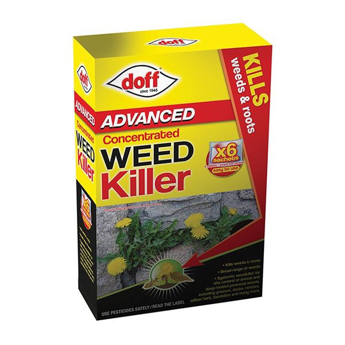 DOFF Advanced Concentrated Weedkiller 6 Sachet                                       