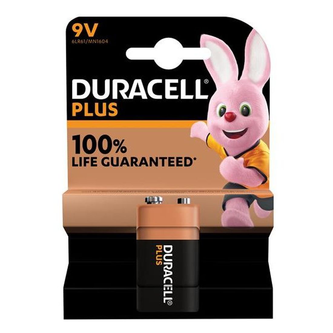 Duracell 9V Plus Power +100% Battery (Single Pack)                                       