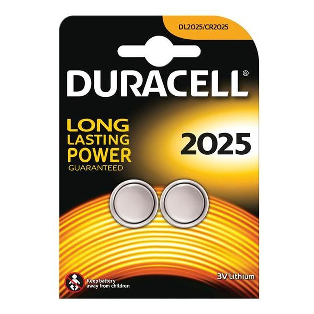 Duracell CR2025 Coin Lithium Battery (Pack 2)                                            
