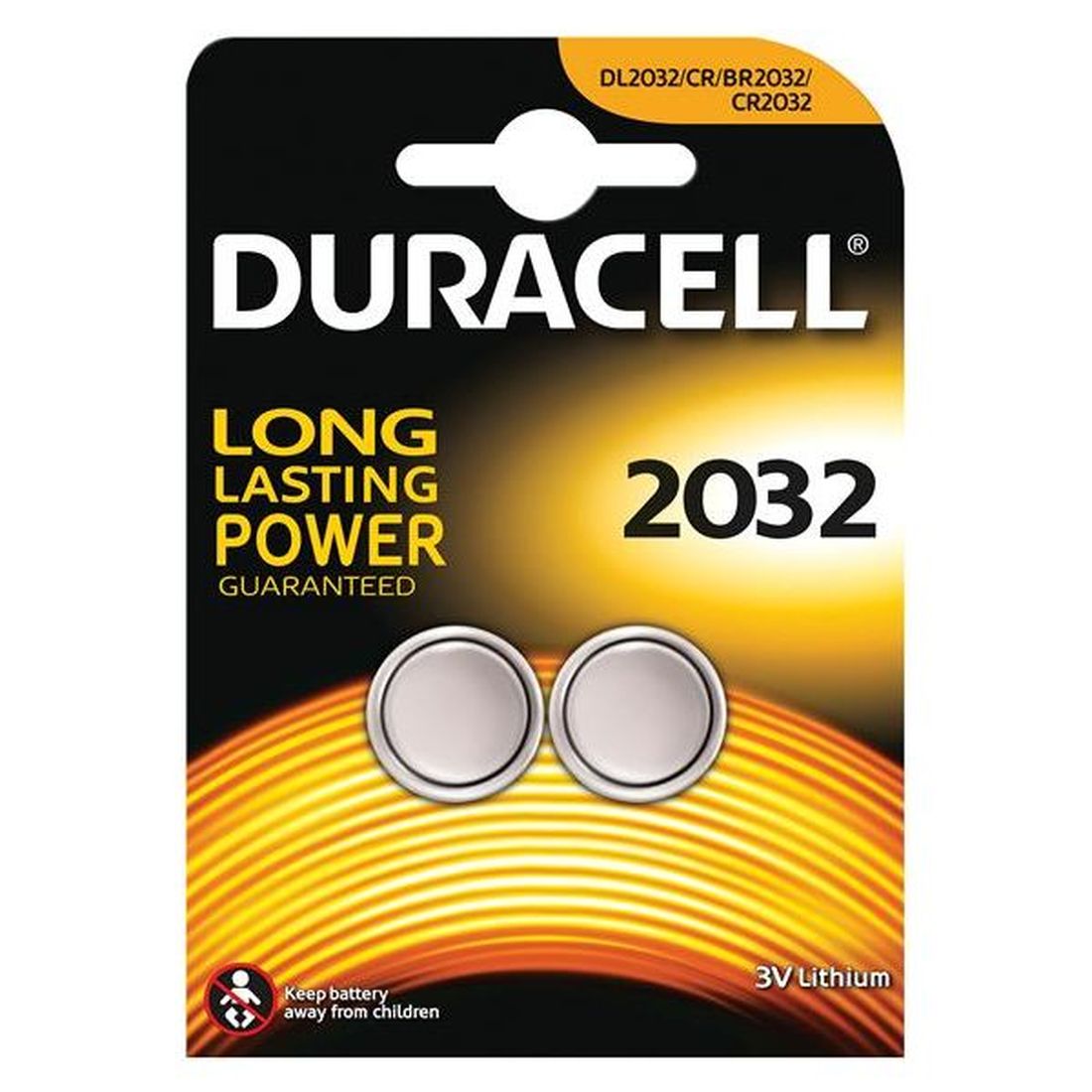 Duracell CR2032 Coin Lithium Battery (Pack 2)                                            