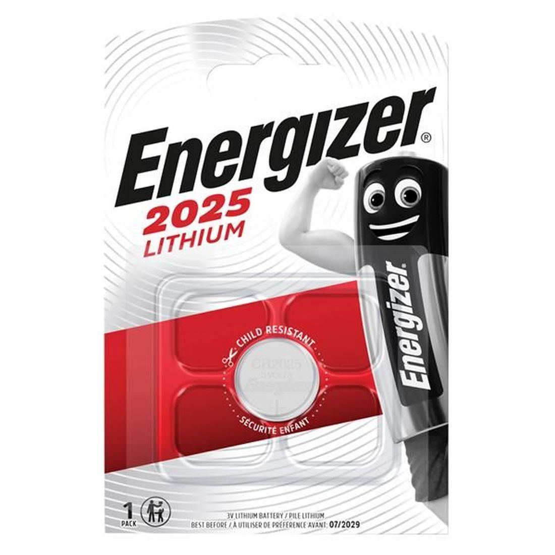 Energizer CR2025 Coin Lithium Battery (Single)                                            