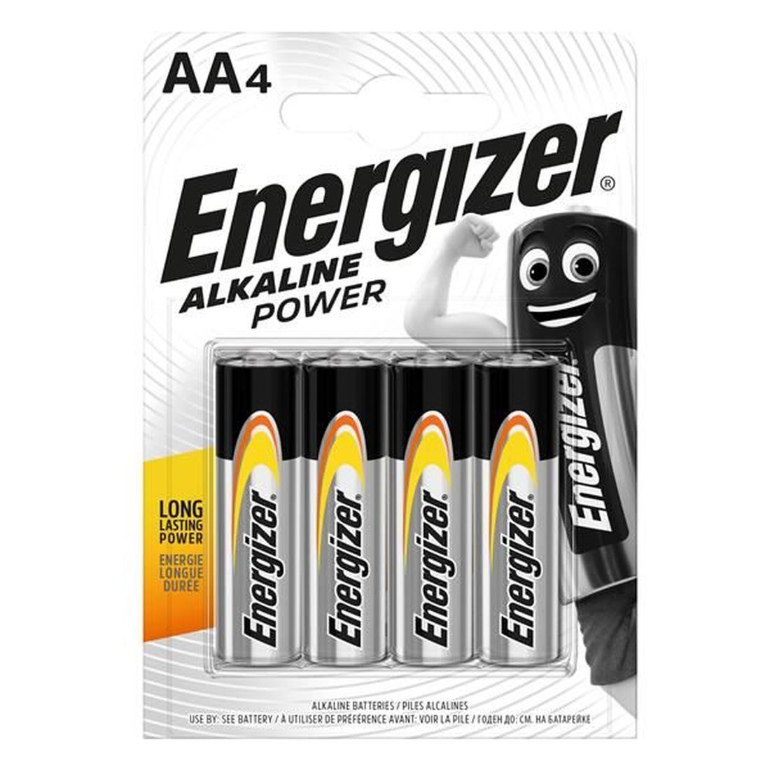 Energizer AA Cell Alkaline Power Batteries (Pack 4)                                       