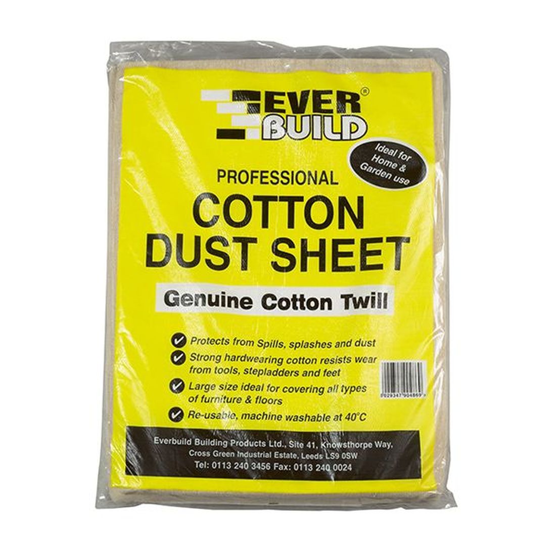 Everbuild Cotton Dust Sheet 3.6 x 2.7m      