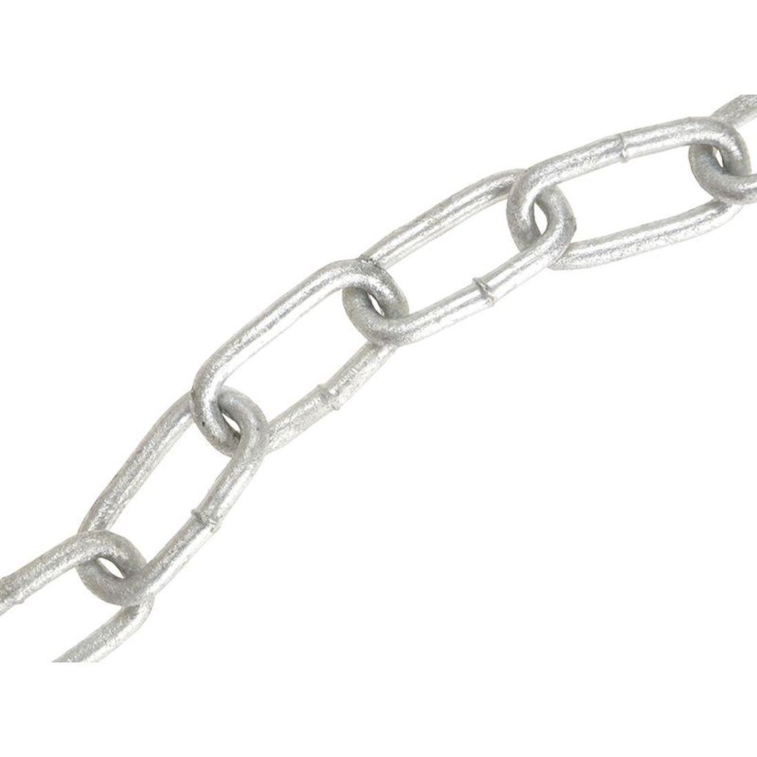 Faithfull Galvanised Chain Link 4mm x 30m Reel - Max. Load 120kg                          