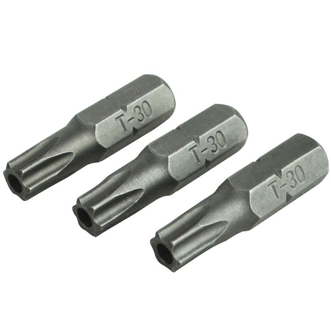 Faithfull Security S2 Grade Steel Screwdriver Bits T30S x 25mm (Pack 3)                   