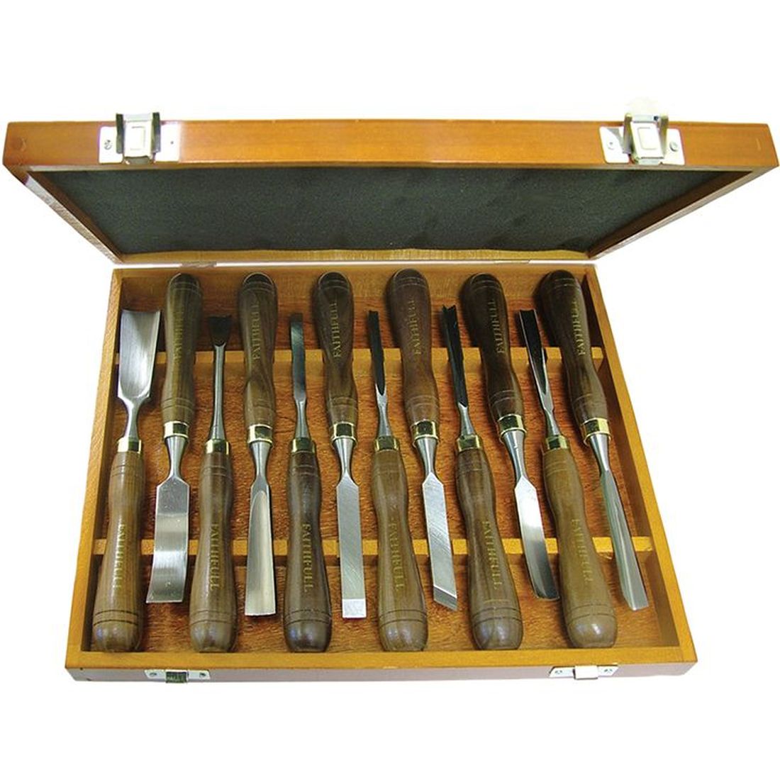 Faithfull Woodcarving Set of 12 in Case     
