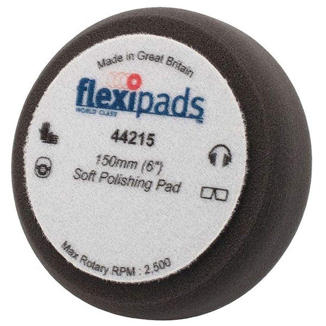 Flexipads World Class Black Polishing Foam 150 x 50mm GRIP                                           