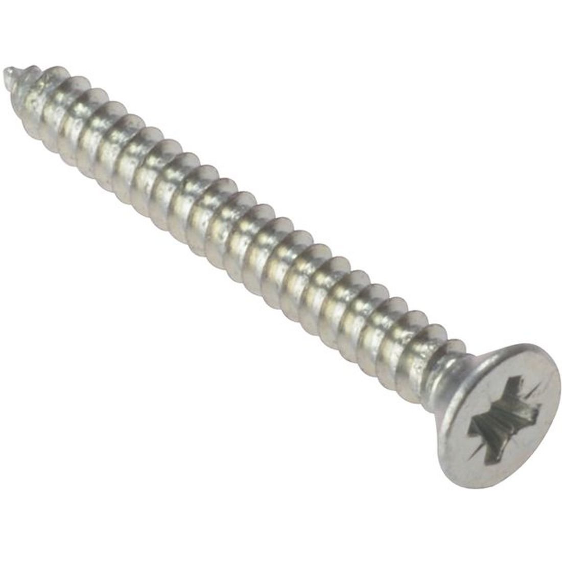 ForgeFix Self-Tapping Screw Pozi Compatible CSK ZP 1.1/2in x 8 Box 200                   