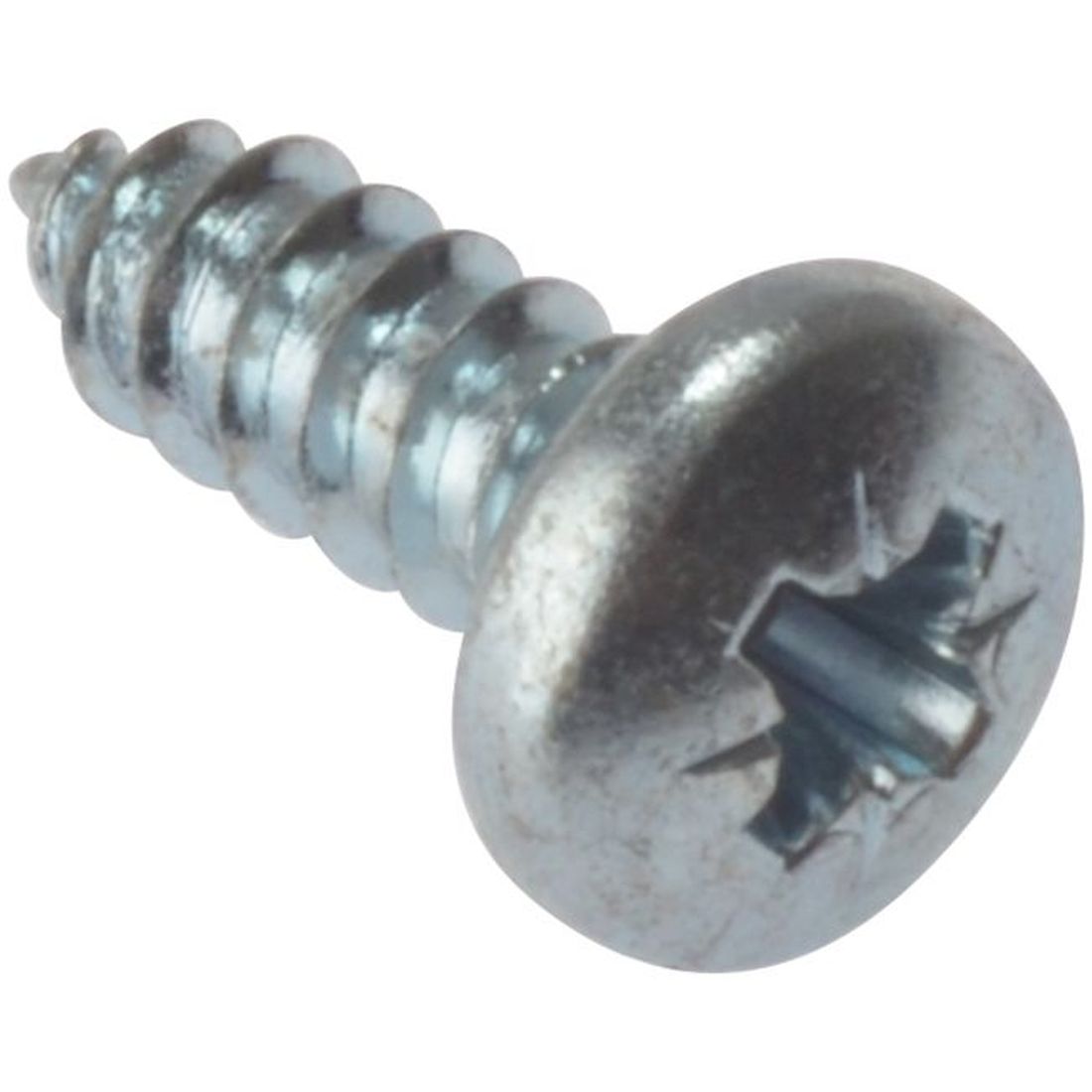 ForgeFix Self-Tapping Screw Pozi Compatible Pan Head ZP 2in x 10 Box 200                 