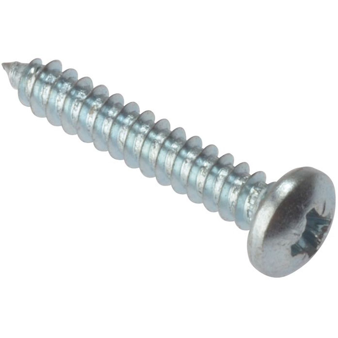 ForgeFix Self-Tapping Screw Pozi Compatible Pan Head ZP 3/4in x 8 Box 200                