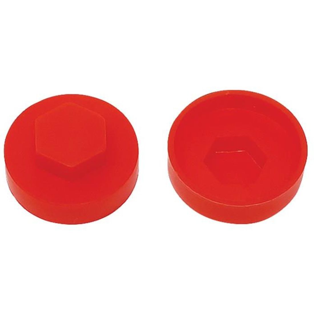 ForgeFix TechFast Cover Cap Poppy Red 16mm (Pack 100)                                    