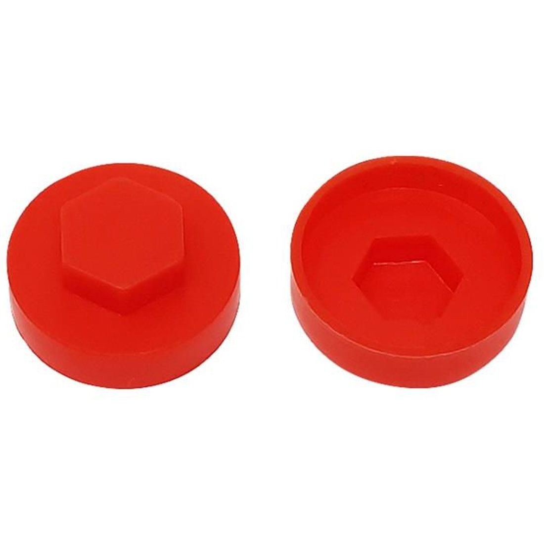 ForgeFix TechFast Cover Cap Poppy Red 19mm (Pack 100)                                    