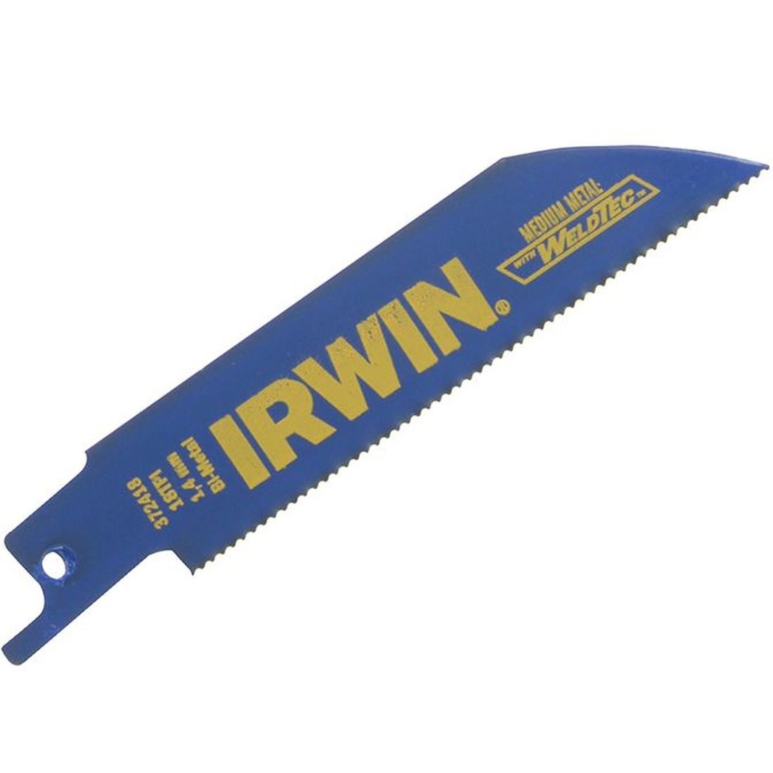 IRWIN 418R Sabre Saw Blade for Metal Cutting 100mm Pack of 5                          