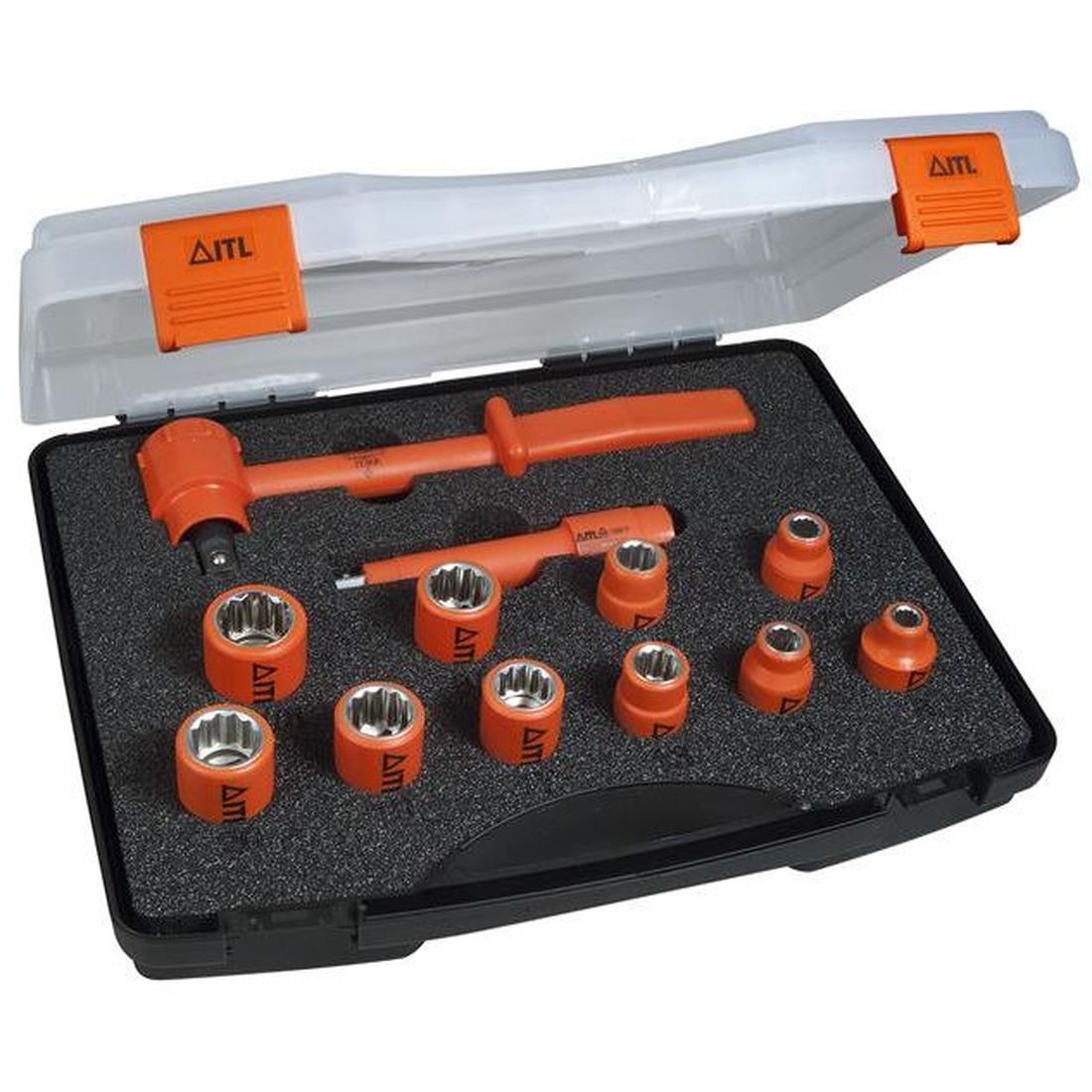ITL Insulated Insulated Socket Set of 12 1/2in Drive                                          
