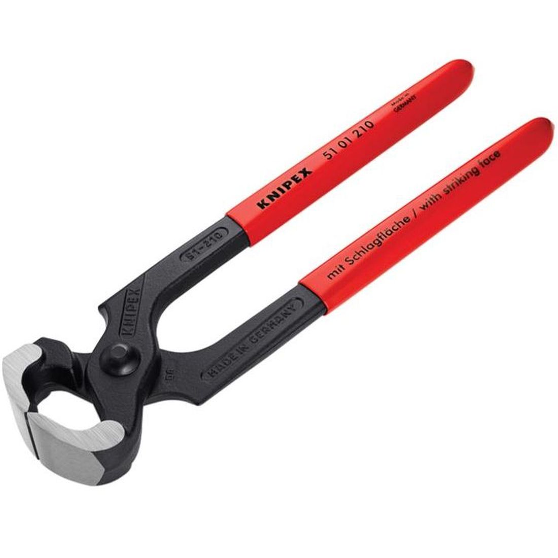 Knipex Hammerhead Style Carpenter's Pincers PVC Grip 210mm (8.1/4in)                   