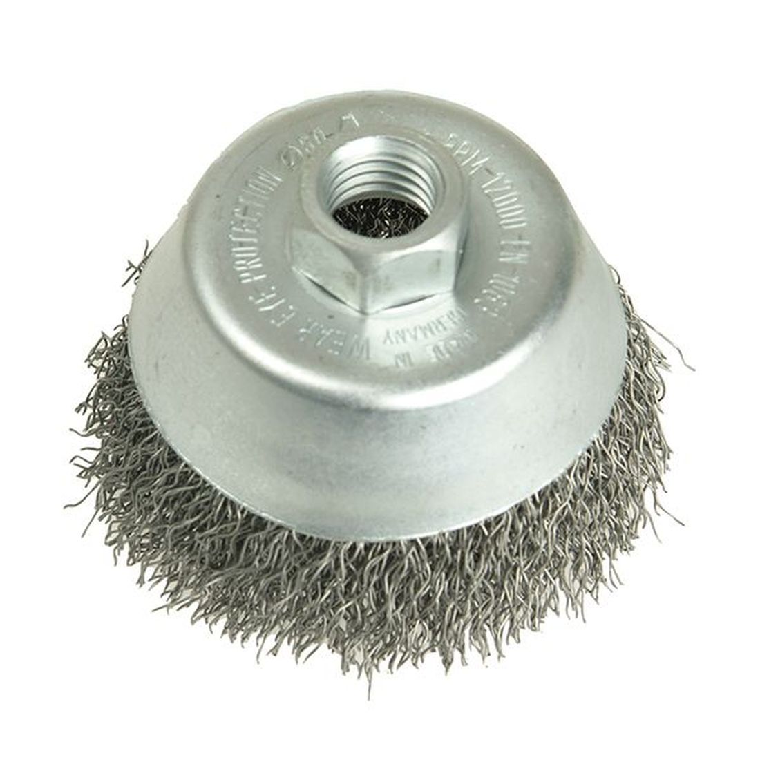 Lessmann Cup Brush 80mm M14, 0.30 Stainless Steel Wire                                   