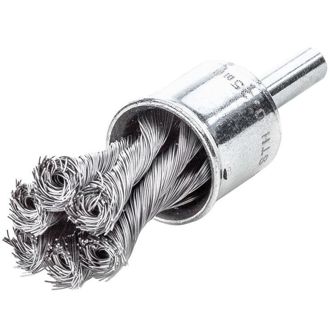 Lessmann Knot End Brush with Shank 29mm, 0.35 Steel Wire                                 