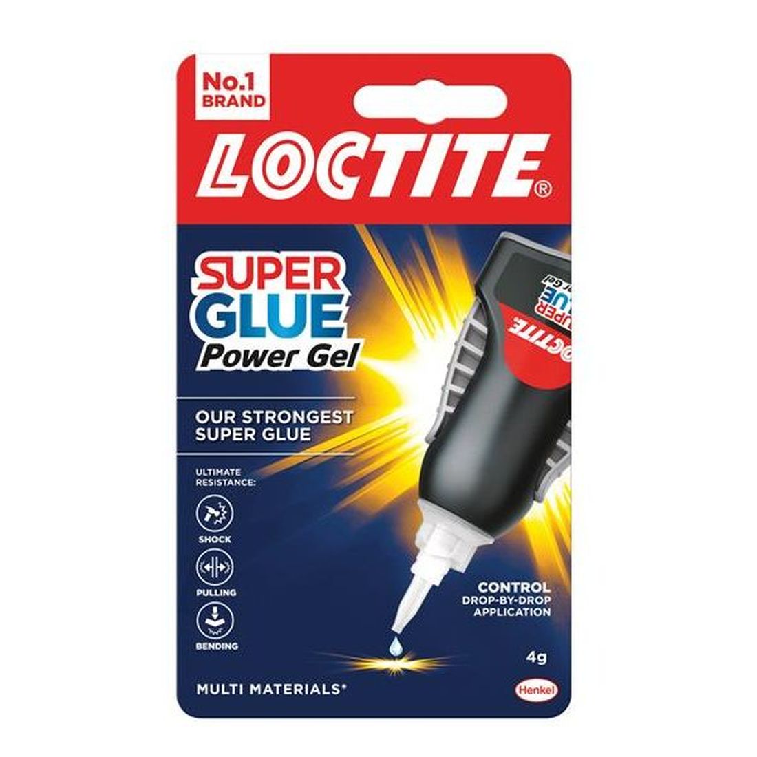 Loctite Super Glue Power Flex Control, Gel Bottle 4g                                    