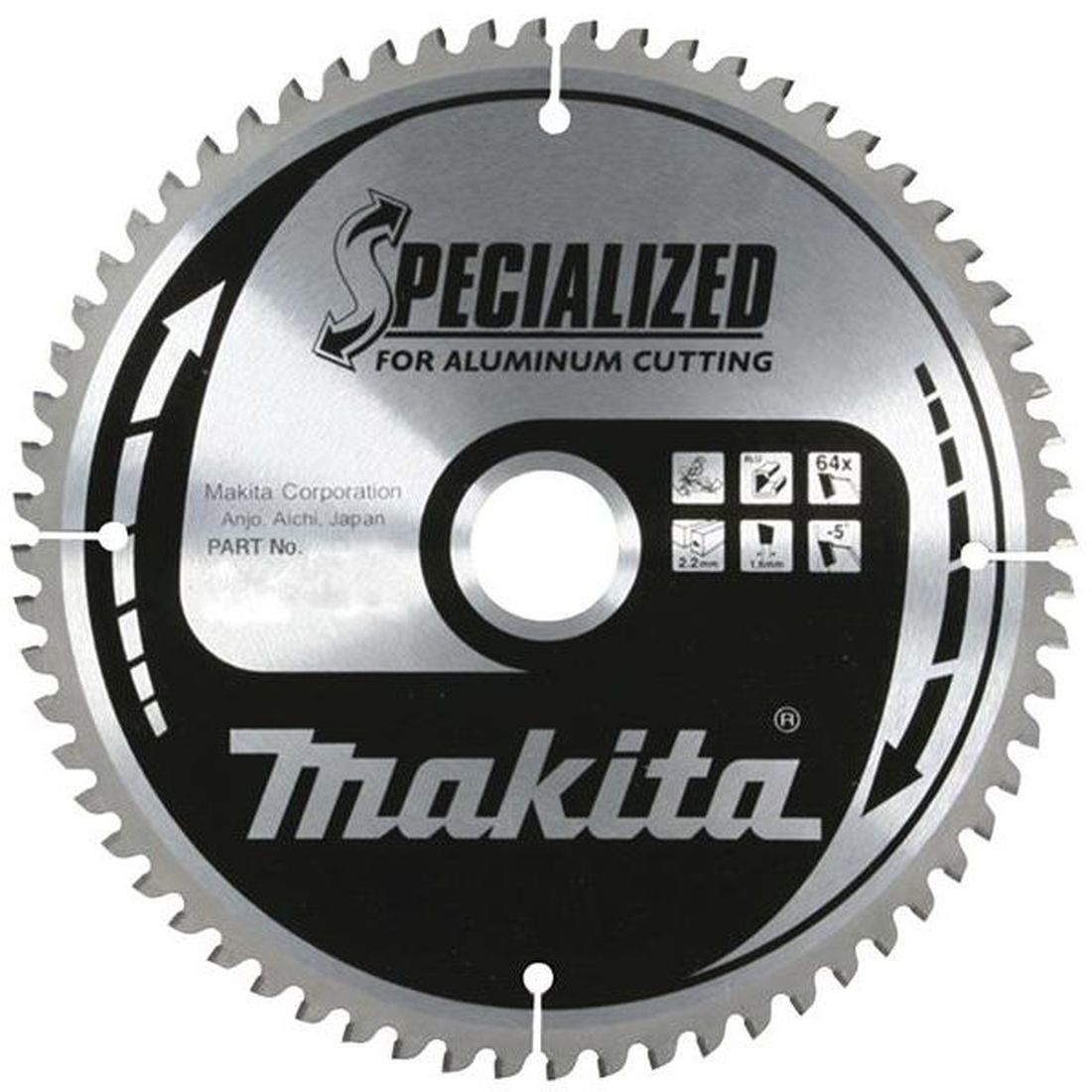 Makita B-09553 Specialized for Aluminium Cutting Blade 160 x 20mm x 60T                