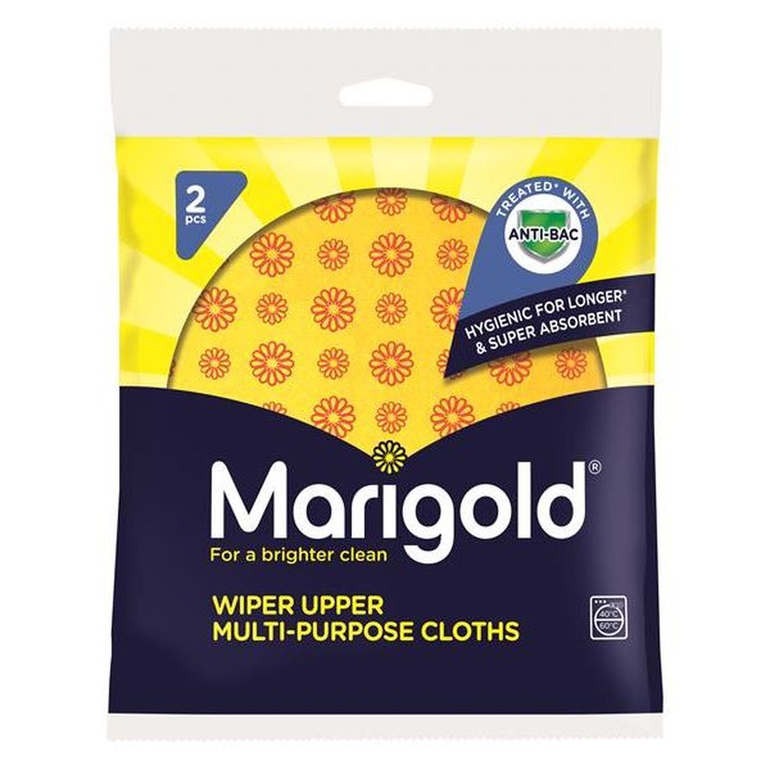 Marigold Wiper Upper Multi-Purpose Cloths x 2 (Box 12)                                   
