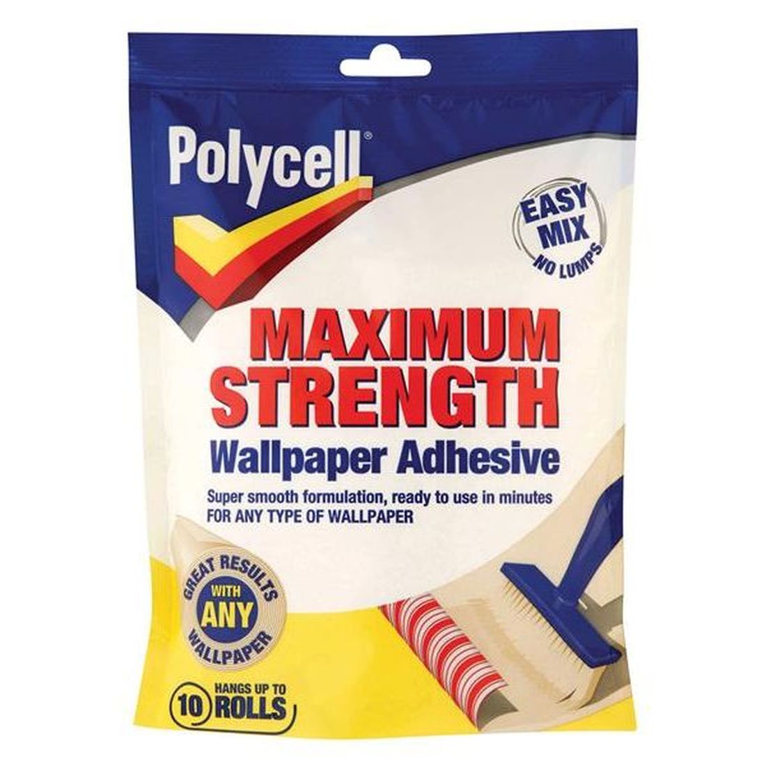 Polycell Maximum Strength Wallpaper Adhesive 10 Roll                                     