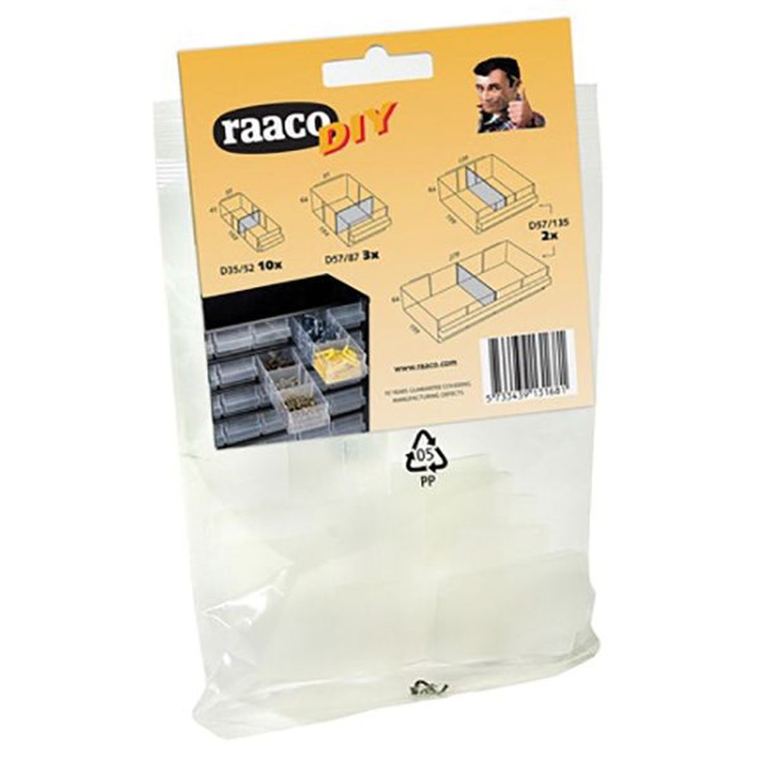 Raaco Mixed Bag Of Cabinet Drawer Dividers                                            
