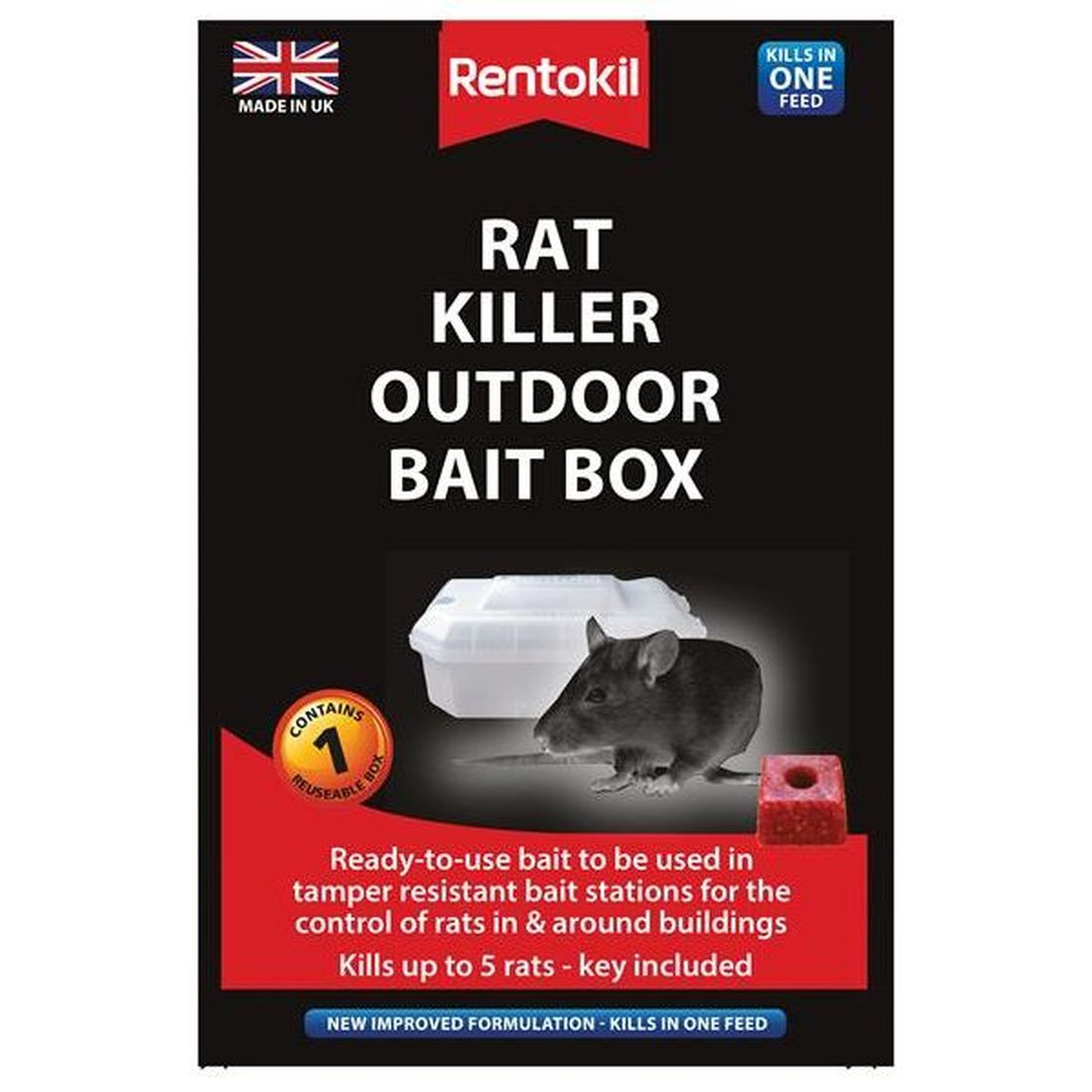 Rentokil Rat Killer Outdoor Bait Box - HSS Hire