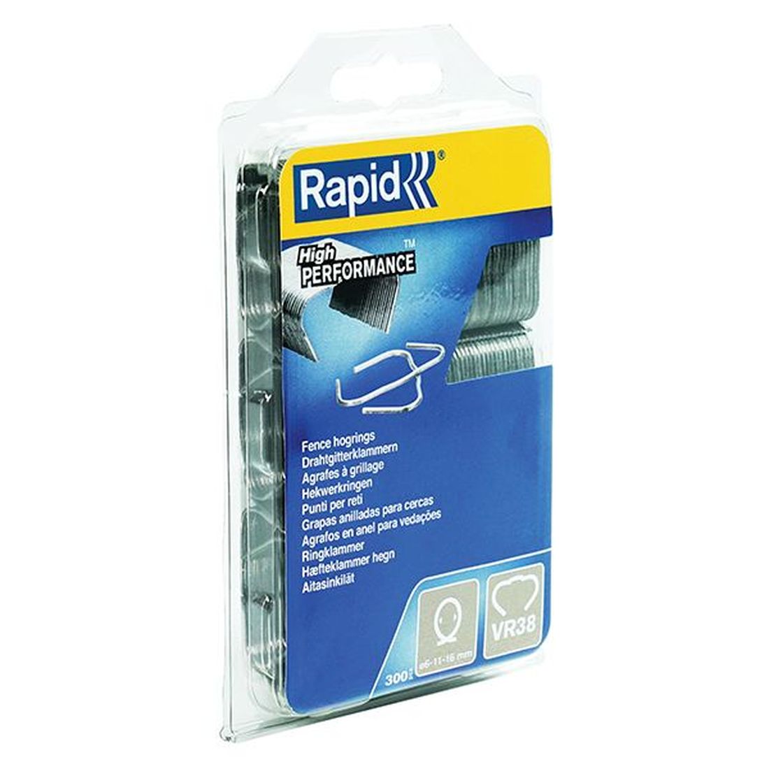 Rapid VR38 Light Hog Rings Pack 300     