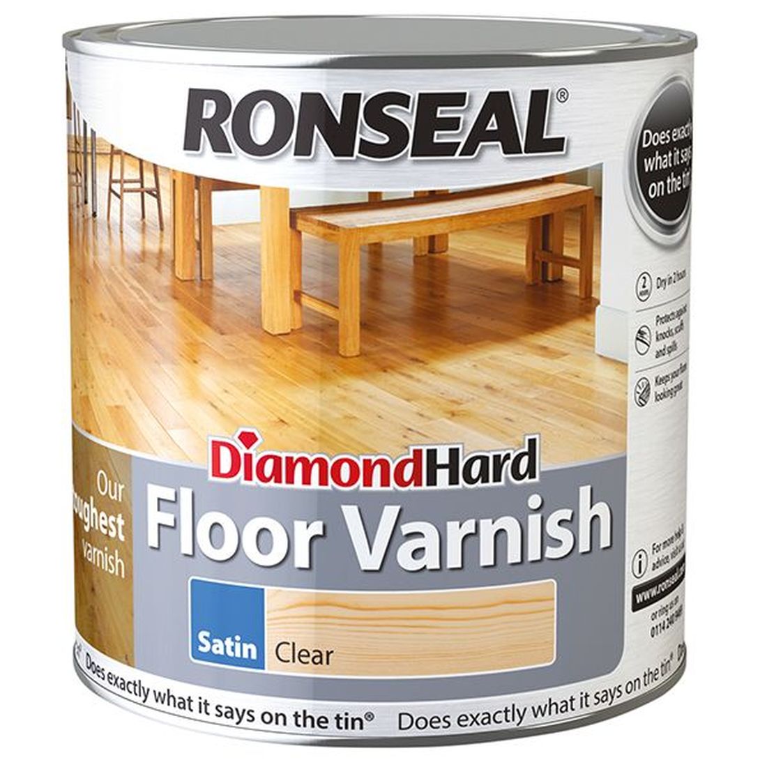 Ronseal Diamond Hard Floor Varnish Gloss 5 litre                                        