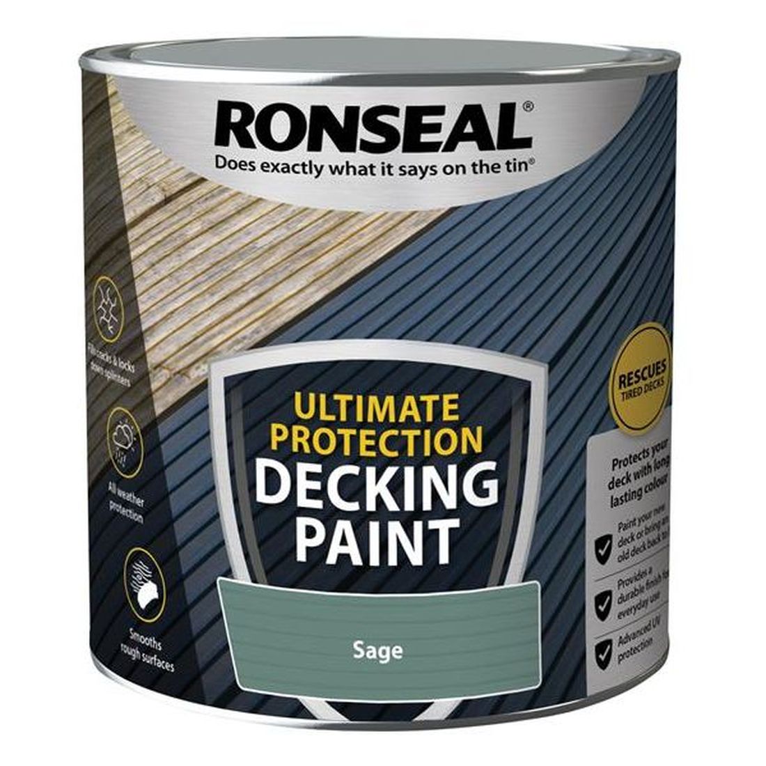 Ronseal Ultimate Protection Decking Paint Sage 2.5 litre                                