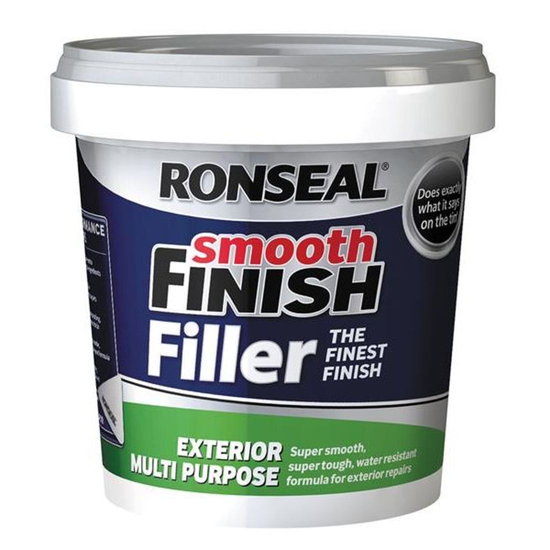 Ronseal Smooth Finish Exterior Multipurpose Ready Mix Filler Tub 1.2kg                  