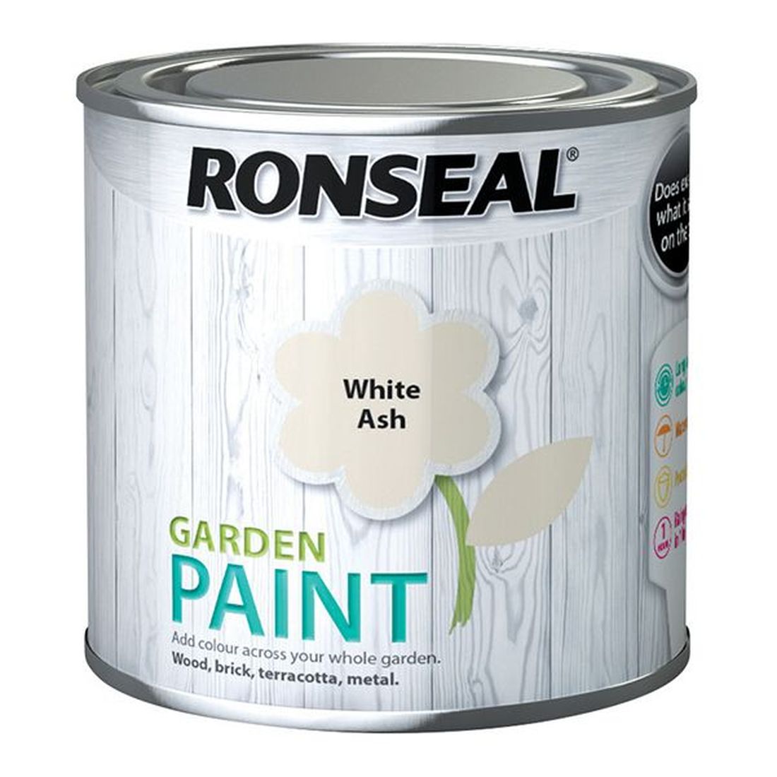 Ronseal Garden Paint White Ash 250ml      