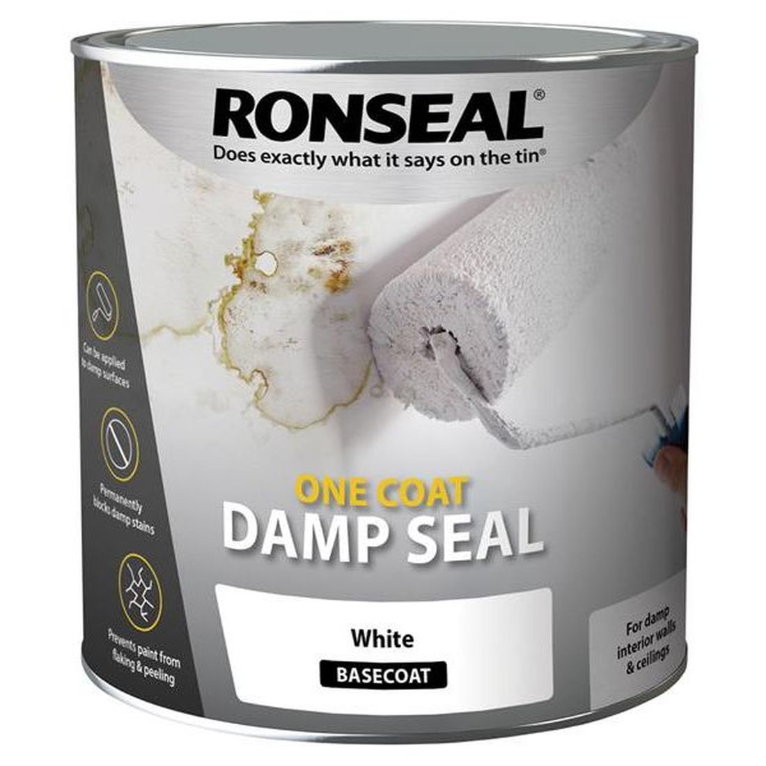 Ronseal One Coat Damp Seal White 2.5 litre